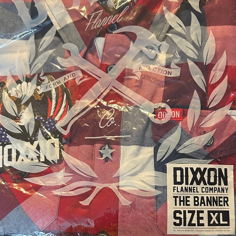 DIXXON Red, Bue, and White Checkered Shirt - Picture 7 of 9